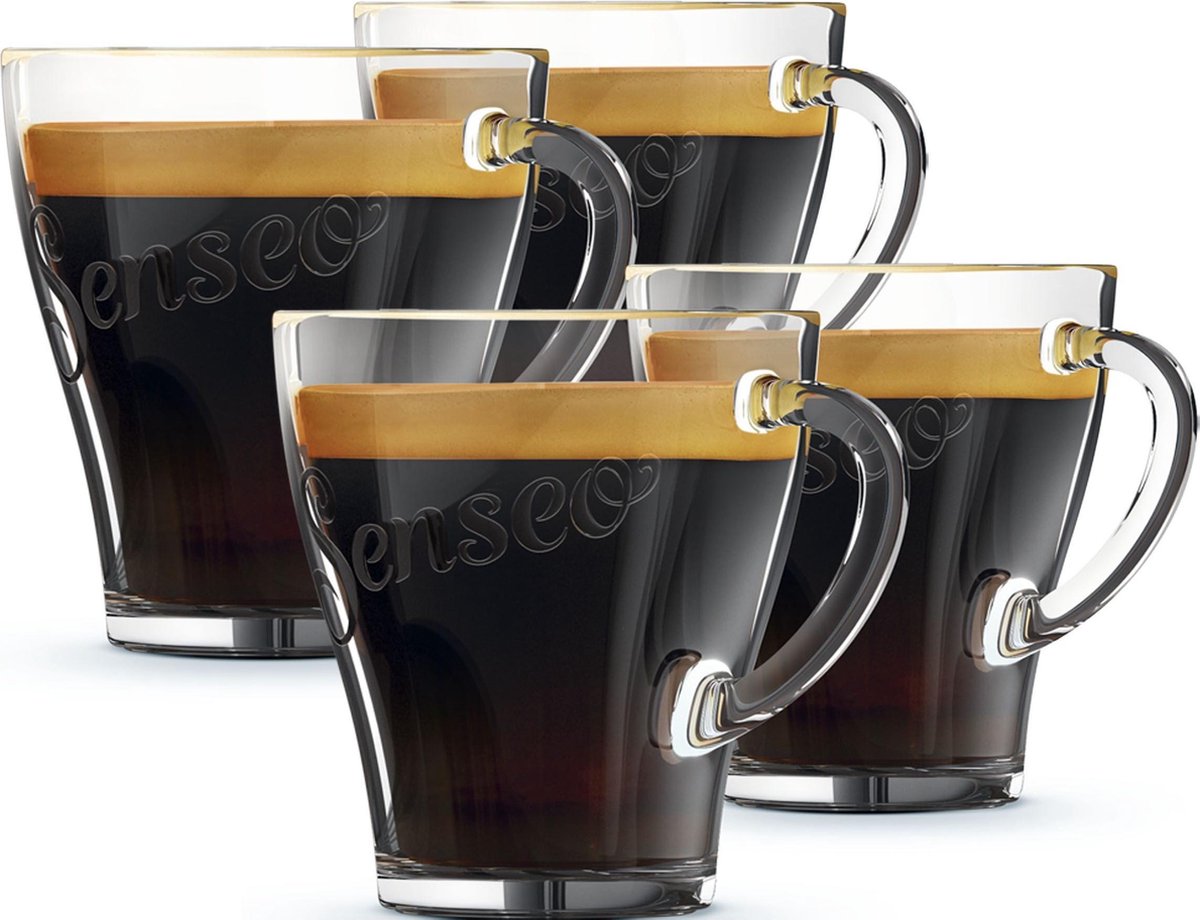 schoner Bemiddelaar schildpad Philips Senseo CA6511/00 – Glazen koffiekopjes - 4 stuks | bol.com