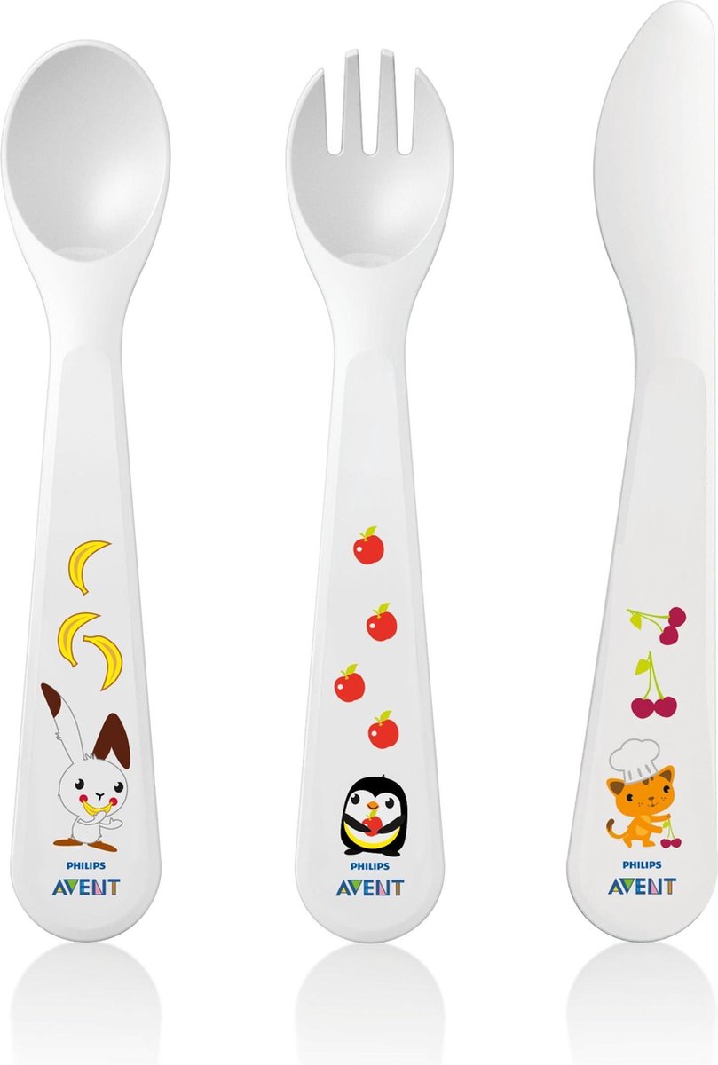 Philips Avent SCF714-00 TODDLER FORK, SPOON AND KNIFE