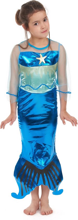 LUCIDA - Blauwe zeemeermin jurk voor meisjes - jaar)