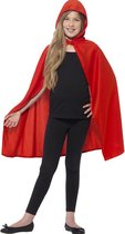 SMIFFY'S - Rode cape met capuchon voor kinderen - 116/128 (4-6 jaar)