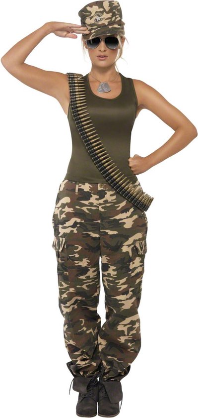 nerveus worden Patch gracht Militair kostuum voor dames - Verkleedkleding - Large" | bol.com