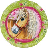 AMSCAN - 8 paarden bordjes - Decoratie > Borden