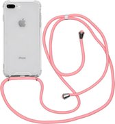 iMoshion Hoesje Geschikt voor iPhone 8 Plus / 7 Plus Hoesje Met Koord - iMoshion Backcover met koord - Transparant