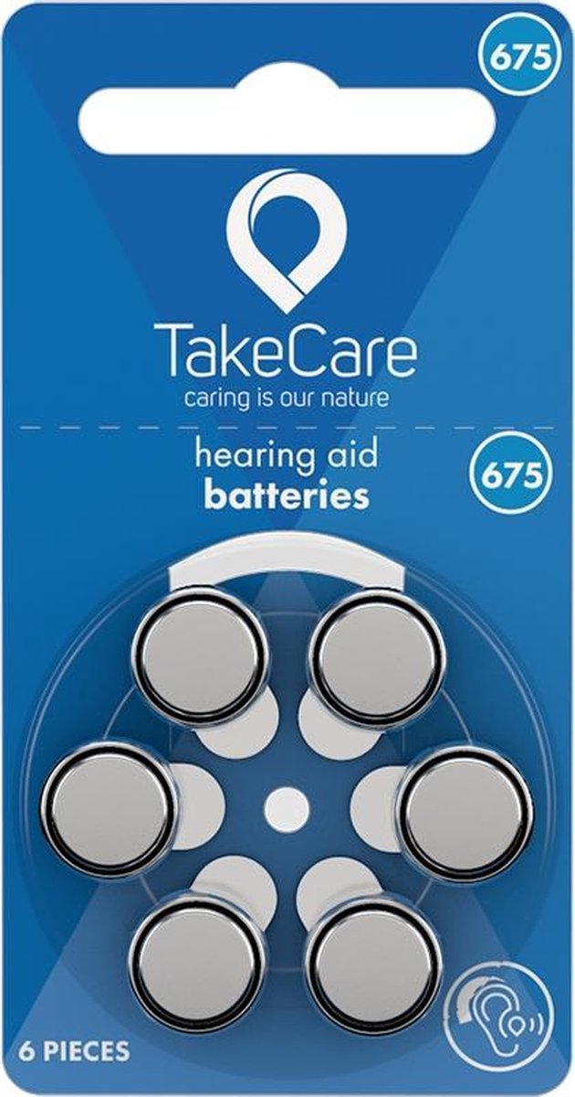 Take Care Hoortoestelbatterijen 675 (60 stuks)