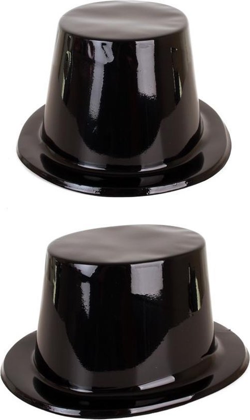 Chapeau haut de forme en plastique noir | bol.com