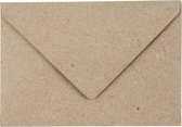 Gerecyclede Enveloppen, C7 7,8x11,5 cm, 120 gr, 50 stuks, naturel