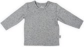 Jollein Speckled T-Shirt lange mouw  - Grey - maat 74/80