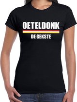 Carnaval Oeteldonk de gekste t-shirt zwart voor dames XS