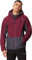 Regatta Jas Whitlow Stretch Heren Bordeaux/grijs Maat M