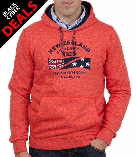 audit zoeken of NZA New Zealand Auckland ® Hooded Sweatshirt, oranje | bol.com
