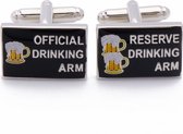 Manchetknopen - Beer Drinking Arm en Reserve