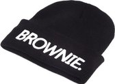 iBello brownie muts beanie zwart