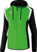 Erima Razor 2.0 Trainingsjack Met Capuchon Dames - Green / Zwart / Wit | Maat: 40