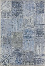 Patchwork Vloerkleed Dices - Denim Blue 160x230 cm