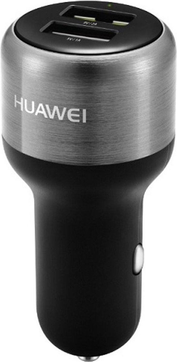 Huawei Car Charger 2 USB Fast Charging plus USB-C Cable Zwart