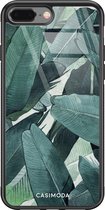 iPhone 8 Plus/7 Plus hoesje glass - Jungle | Apple iPhone 8 Plus case | Hardcase backcover zwart