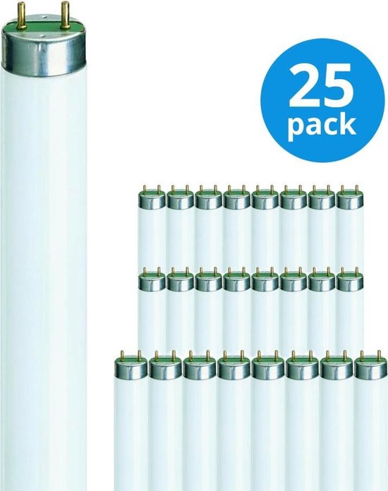 Multipack 25x Philips TL-D 36W 840 Super 80 (MASTER) | 120cm - Blanc froid