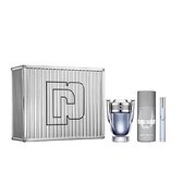 Geschenkset Paco Rabanne Invictus - Eau de Toilette 100 ml en 10 ml + Deodorant 150 ml