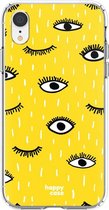 HappyCase Apple iPhone XR Hoesje Flexibel TPU Happy Eyes Print