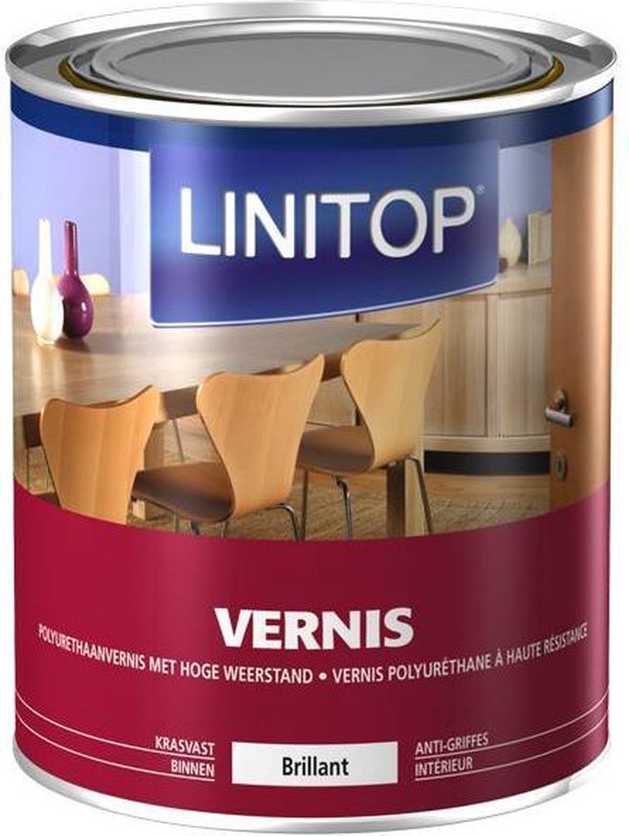 Vernis - Hoge sterke polyurethaan interieurvernis - Linitop - 0,75 L |  bol.com