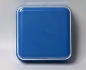 Praatknop met afbeelding-  vierkant-blauw