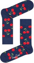 Happy Socks Cherry Sokken - Donkerblauw - Maat 41-46