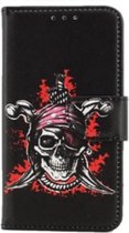 FONU Boekmodel Hoesje Doodskop iPhone SE / 5S / 5