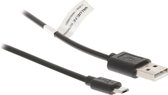 Valueline USB 2.0 Micro Male naar USB 2.0 A Male kabel - 2 meter - zwart