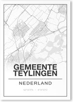 Poster/plattegrond GEMTEYLINGEN - A4