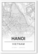 Poster/plattegrond HANOI - 30x40cm