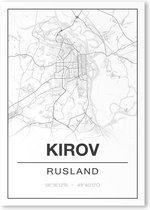 Poster/plattegrond KIROV - 30x40cm