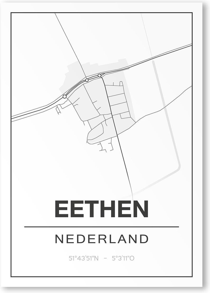 Poster/plattegrond EETHEN - A4