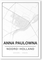 Poster/plattegrond ANNA PAULOWNA - 30x40cm