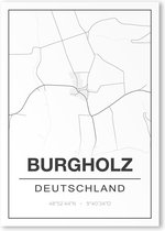 Poster/plattegrond BURGHOLZ - 30x40cm