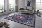 Vintage vloerkleed Azrow - donkerblauw 80x150 cm