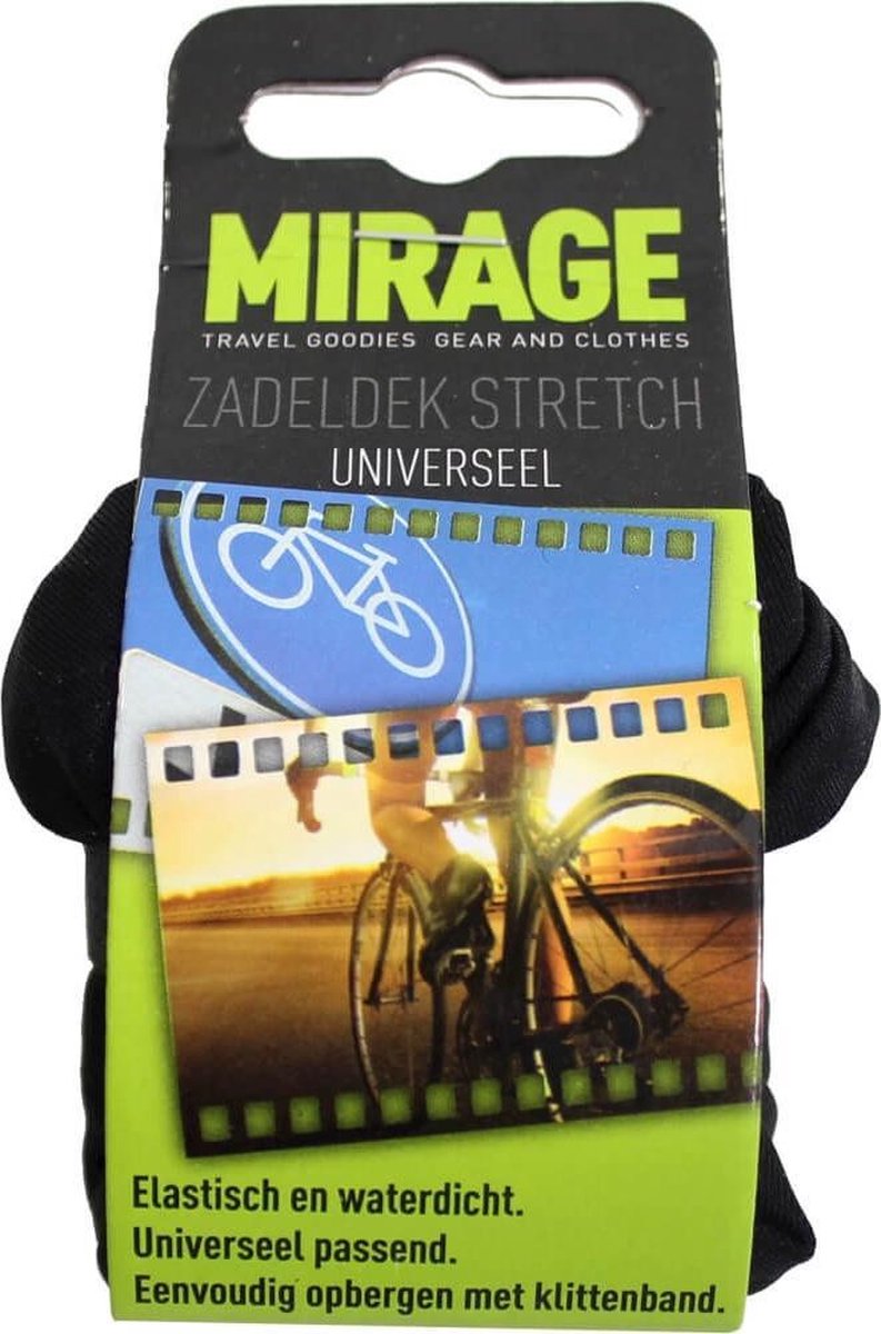Zadeldek Mirage universeel - stretch nylon - zwart