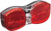 AXA City Rear Achterlicht – LED Fietsverlichting – Batterij – 500 m Zichtbaarheid – 50/80 mm Montage – Geïntegreerde Reflector – Rood