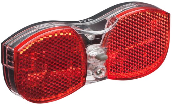 AXA City Rear Achterlicht – LED Fietsverlichting – Batterij – 500 m Zichtbaarheid – 50/80 mm Montage – Geïntegreerde Reflector – Rood