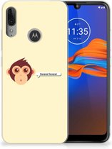 GSM Hoesje Motorola Moto E6 Plus Telefoonhoesje met Naam Monkey