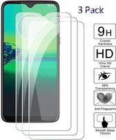 3 Stuks Screenprotector Tempered Glass Glazen Gehard Screen Protector 2.5D 9H (0.3mm) - Geschikt Voor: Motorola Moto G8 Plus