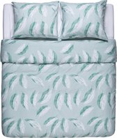 Nightlife Fresh Snow Feathers - Groen - Maat: 1-persoons (140 x 220 cm + 1 kussensloop)