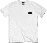 AC/DC Heren Tshirt -XL- Black Ice Wit