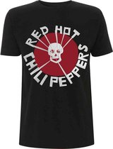 Red Hot Chili Peppers Heren Tshirt -S- Flea Skull Zwart