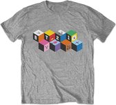 BT21 Heren Tshirt -XL- Blocks Grijs