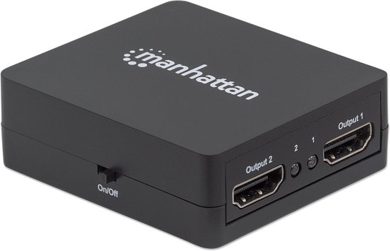 Manhattan 207652 2 poorten HDMI-splitter 1920 x 1080 Pixel Zwart van Manhattan — afbeelding 4