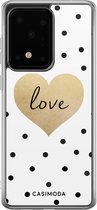 Samsung S20 Ultra hoesje siliconen - Love dots | Samsung Galaxy S20 Ultra case | multi | TPU backcover transparant