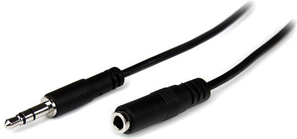 StarTech 1m Slanke 3,5mm Stereo Audio Verlengkabel - M/F