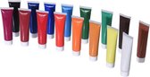 Tubes acryliques en 16 couleurs 36 ml - Matériel de bricolage / loisirs créatifs - Faire de la peinture - Peinture à base d'eau - Différentes couleurs