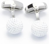 Manchetknopen - Golfbal Twee Witte Golfballen