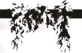Boa gemeleerd zwart/wit 65gram 180cm lang